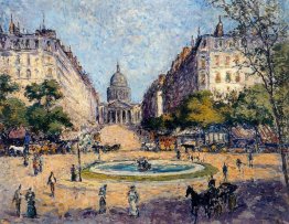 Das Pantheon von Rue Soufflot gesehen. Paris. Das Pantheon von Rue Soufflot gesehen. Paris.