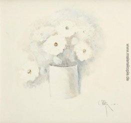 Vase mit weißen Blumen Vase mit weißen Blumen