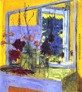 Blumen auf einem Kamin in Clayes Blumen auf einem Kamin in Clayes