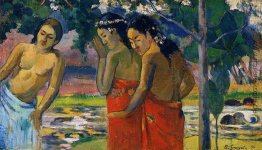 Drei Tahitian Frauen Drei Tahitian Frauen