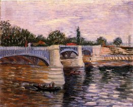 Die Seine mit Pont de la Grande Jette Die Seine mit Pont de la Grande Jette
