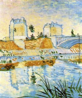 Die Seine mit Pont de Clichy Die Seine mit Pont de Clichy