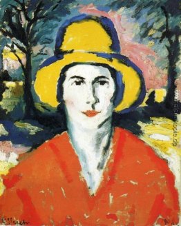 Portrait der Frau in der gelben Mütze Portrait der Frau in der gelben Mütze
