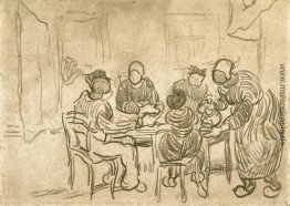 Skizze des Gemäldes "Die Kartoffelesser" Skizze des Gemäldes "Die Kartoffelesser"