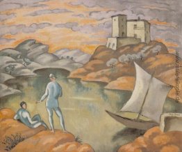 Landschaft mit Seeleuten Landschaft mit Seeleuten