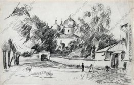 Nowgorod. Am Zaun der Kathedrale. Nowgorod. Am Zaun der Kathedrale.