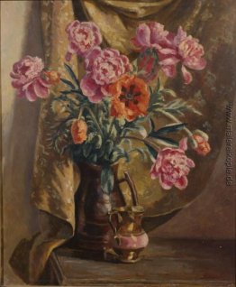Pfingstrosen und Mohnblumen Pfingstrosen und Mohnblumen