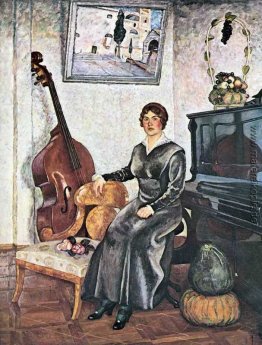 Dame mit einem Kontrabass Dame mit einem Kontrabass