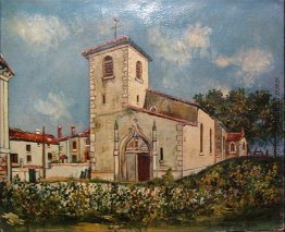 Die Kirche von St. Bernard, Ain, im Sommer Die Kirche von St. Bernard, Ain, im Sommer