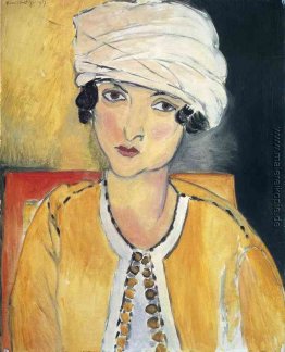 Lorette mit Turban und gelbe Weste Lorette mit Turban und gelbe Weste
