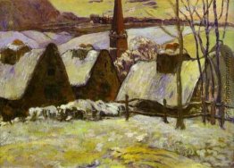 Bretonischen Dorf unter Schnee Bretonischen Dorf unter Schnee