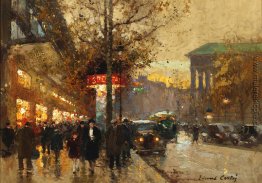La Madeleine in crepuscule Blick von Boulevard La Madeleine in crepuscule Blick von Boulevard