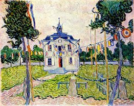 Auvers Rathaus in 14. Juli 1890 Auvers Rathaus in 14. Juli 1890