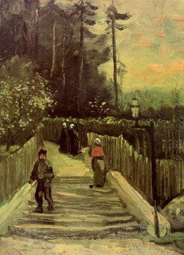 Schräger Weg in Montmartre Schräger Weg in Montmartre