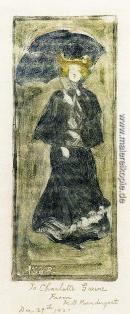 Frau mit Sonnenschirm Frau mit Sonnenschirm
