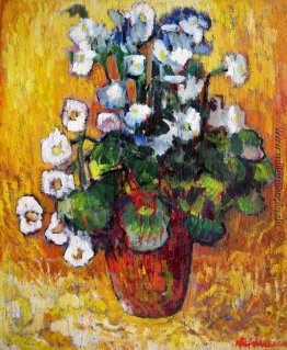 Blumen auf gelbem Hintergrund Blumen auf gelbem Hintergrund