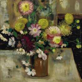 Anemonen und Dahlien Anemonen und Dahlien