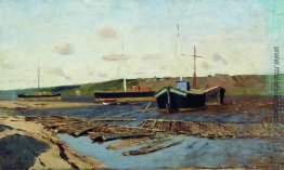 Wolga. Barges. Wolga. Barges.