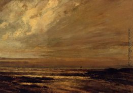 Der Strand von Trouville bei Ebbe Der Strand von Trouville bei Ebbe