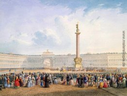 Blick auf Schlossplatz und der Hauptquartier-Gebäude in St. Pete Blick auf Schlossplatz und der Hauptquartier-Gebäude in St. Pete