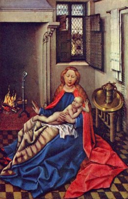 Madonna und Kind Vor einem Kamin Madonna und Kind Vor einem Kamin
