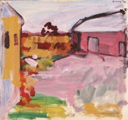 Landschaft mit Häusern Landschaft mit Häusern