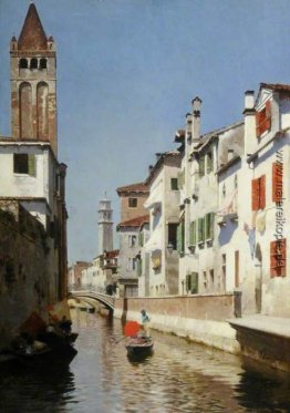 Ein Kanal-Szene, Venedig Ein Kanal-Szene, Venedig