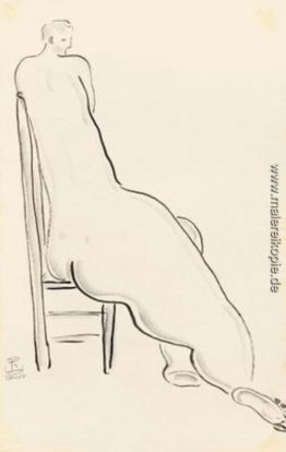 Nackt auf High Back Chair Nackt auf High Back Chair
