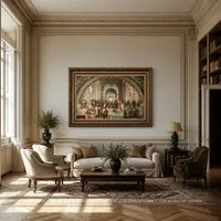 Die Schule von Athen — Museumsinterieur