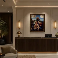Die Heilige Familie mit Heiligen Elisabeth und Johannes — Boutiquehotel