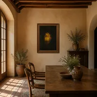 Porträt eines bärtigen Mannes im schwarzen Barett — Italienische Villa