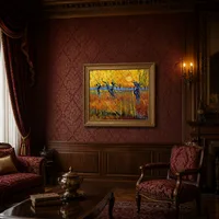 Pollard-Weiden und Sonne- — Historisches Herrenhaus