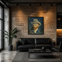 Selbstporträt mit Filzhut — Modernes Loft