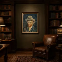Selbstporträt mit Filzhut — Klassische Bibliothek