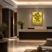 Stillleben - Vase mit fünfzehn Sonnenblumen — Boutiquehotel