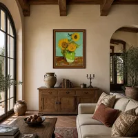 Sonnenblumen — Italienische Villa