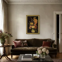 Vase mit Astern, Salvia und andere Blumen — Pariser Wohnung