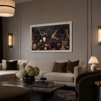 Stillleben mit Blumen und Frucht — Boutiquehotel
