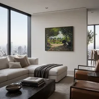 Adolphe Monet Lesen im Garten — Luxus-Penthouse