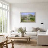 Apfelbäume in der Blüte — Skandinavisches Haus