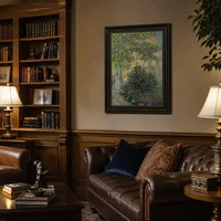 Camille Monet im Garten am Haus in Argenteuil — Klassische Bibliothek