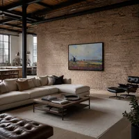 Blumenfelder und Windmühlen in der Nähe von Leiden — Modernes Loft