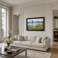 Blumen an den Ufern der Seine bei Vetheuil — Pariser Wohnung