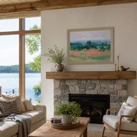 Heuschober bei Giverny — Haus am See