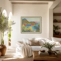Landschaft in der Nähe von Montecarlo — Mediterranes Haus