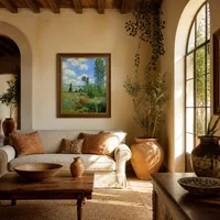 Lane in der Mohnblumen-Felder, Ile Saint-Martin — Italienische Villa