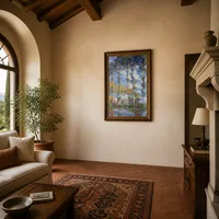 Pappeln — Italienische Villa