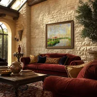 Der Fluss Epte — Italienische Villa