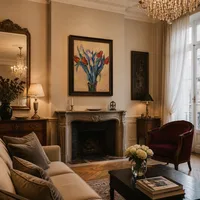Vase mit Tulpen — Pariser Wohnung