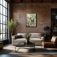 Weiße Azaleen in einem Topf — Modernes Loft